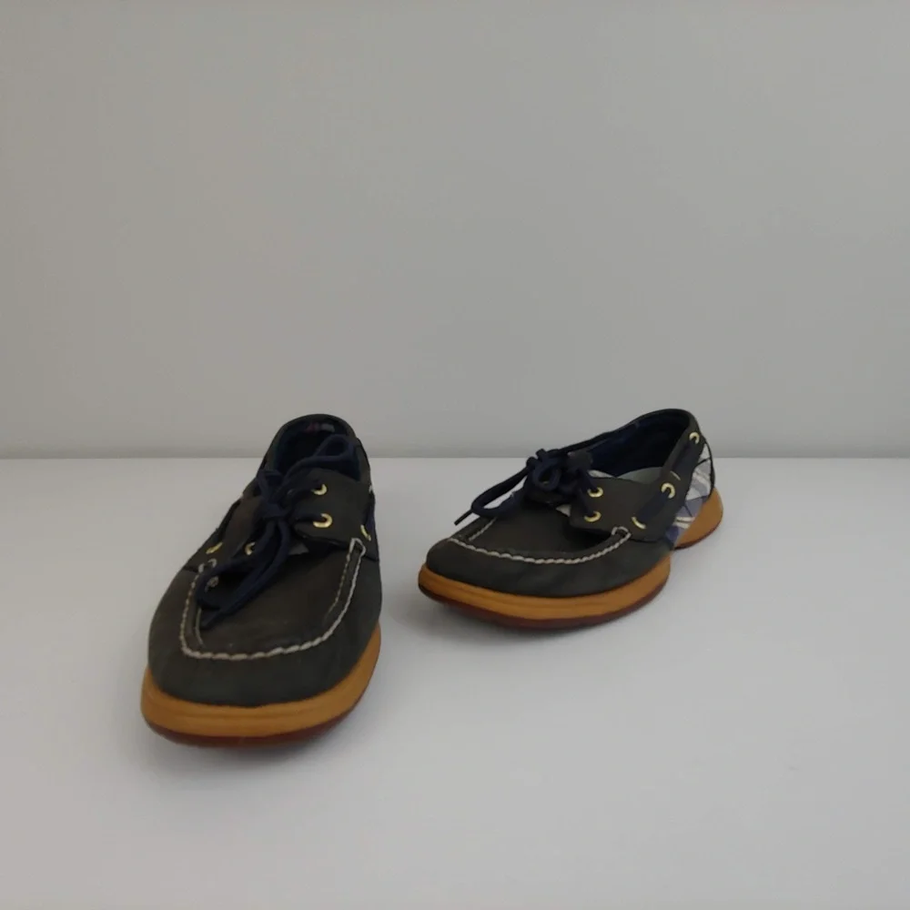 Mens 9 Sperry‎ Top-Sider boat shoes blue white